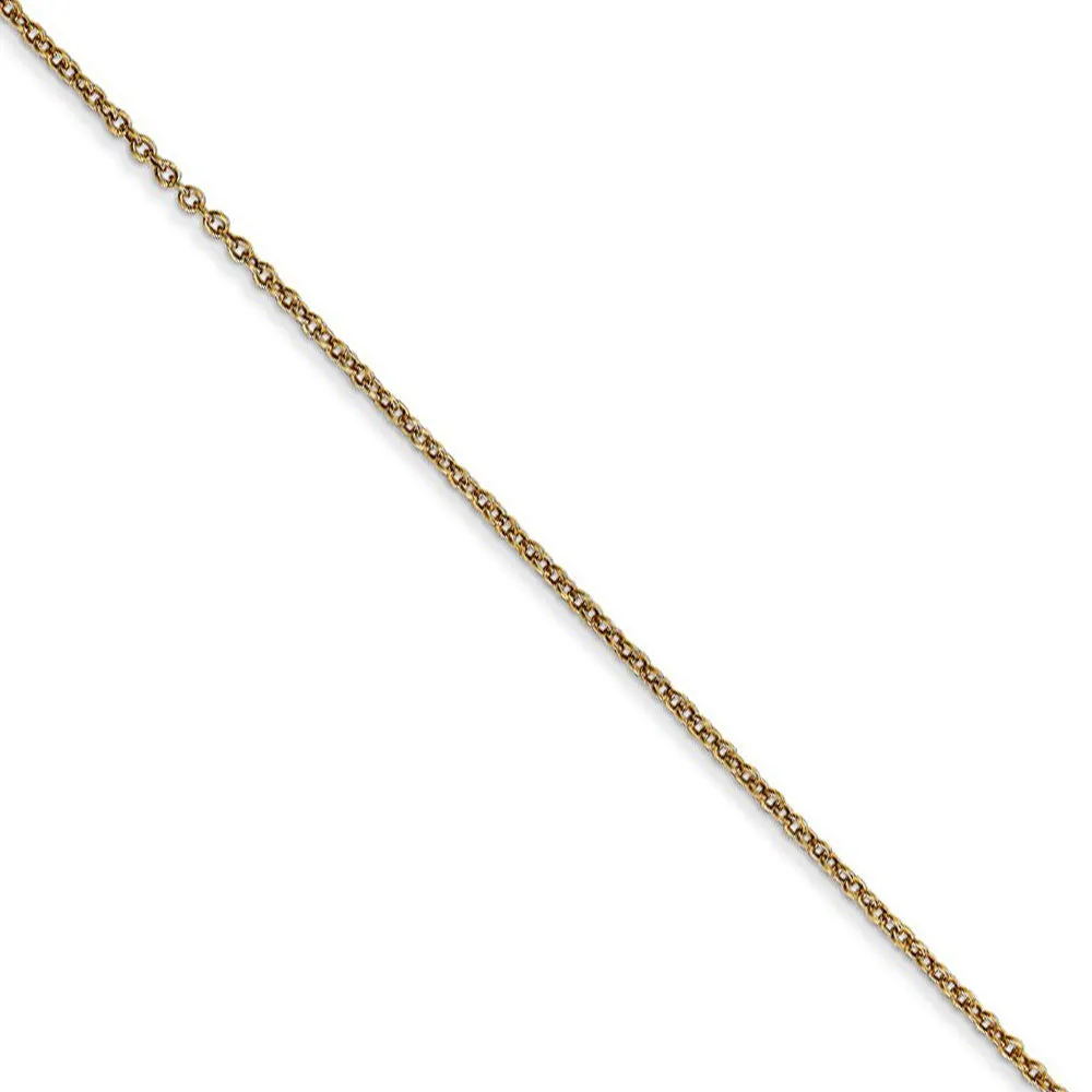 14k Yellow Gold Mustard Seeds Capsule Necklace