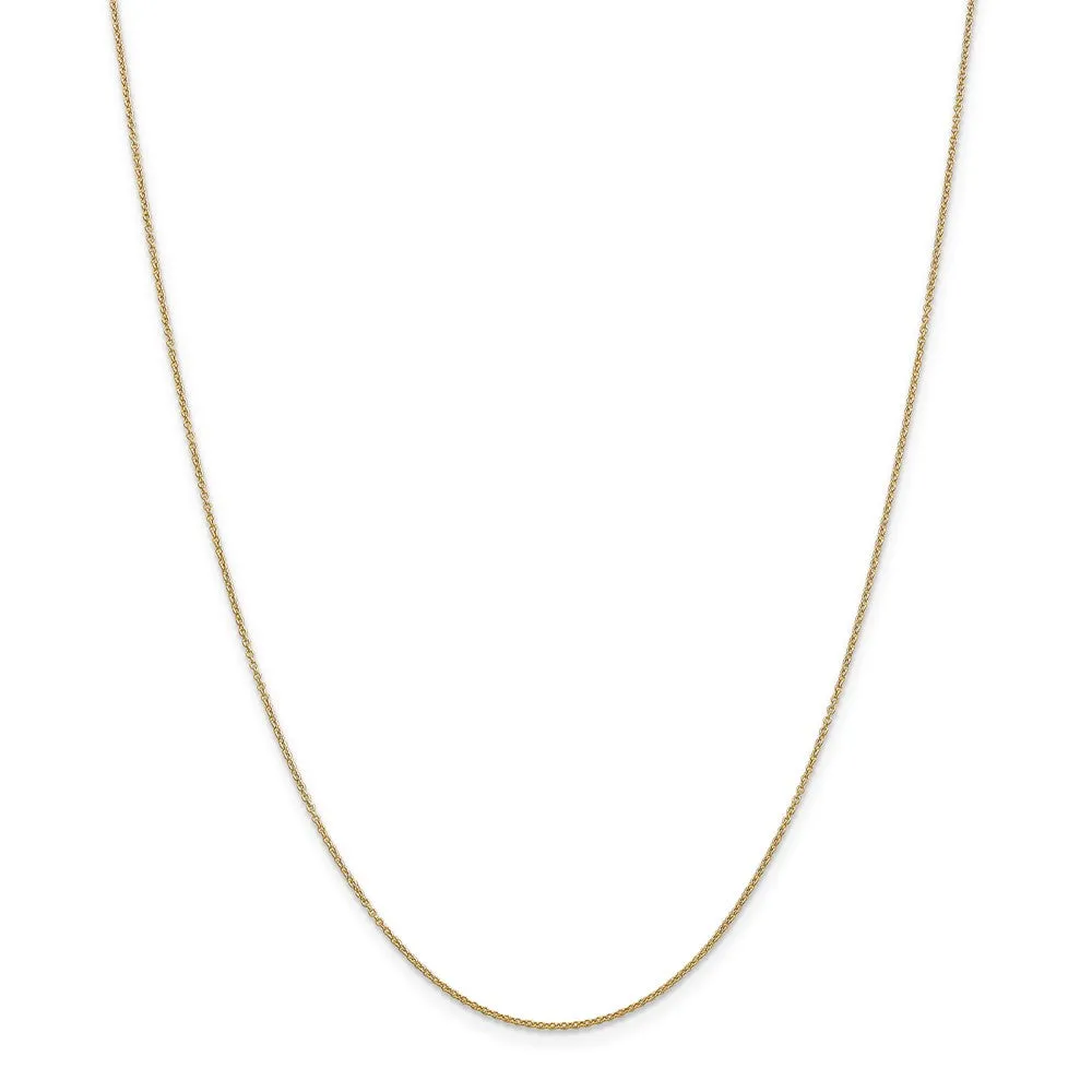 14k Yellow Gold Mustard Seeds Capsule Necklace