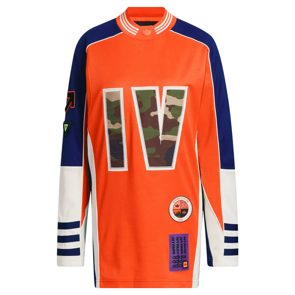 Adidas x Ivy Park Jersey Top - Solar Orange/Legacy Indigo