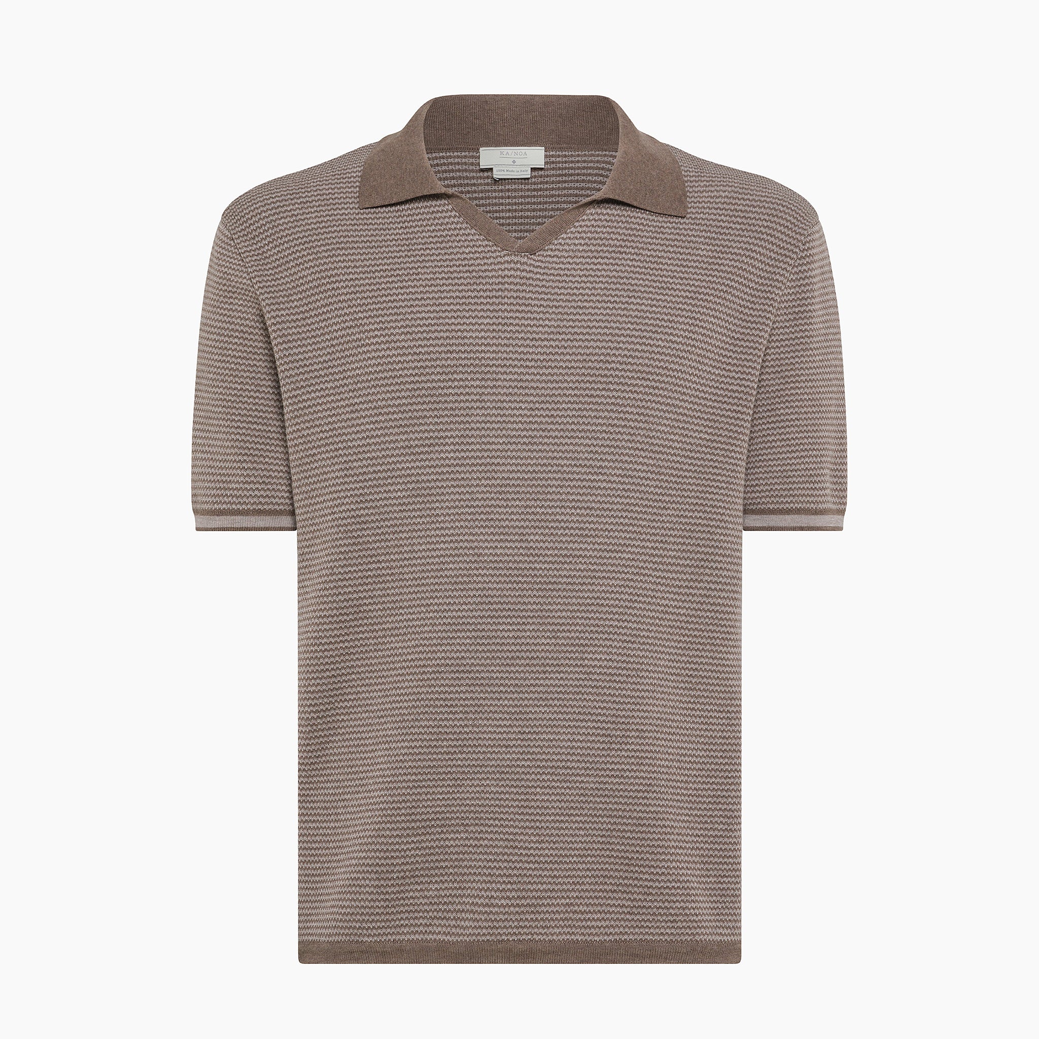 Adley short-sleeve knitted polo in Cotton