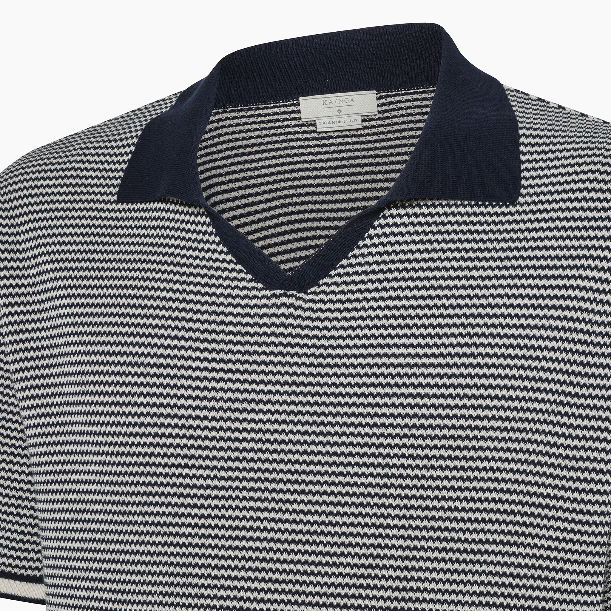 Adley short-sleeve knitted polo in Cotton