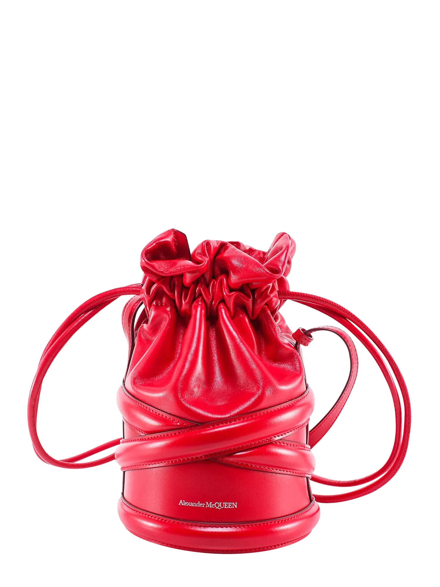 Alexander McQueen Logo Detailed Drawstring Bucket Bag