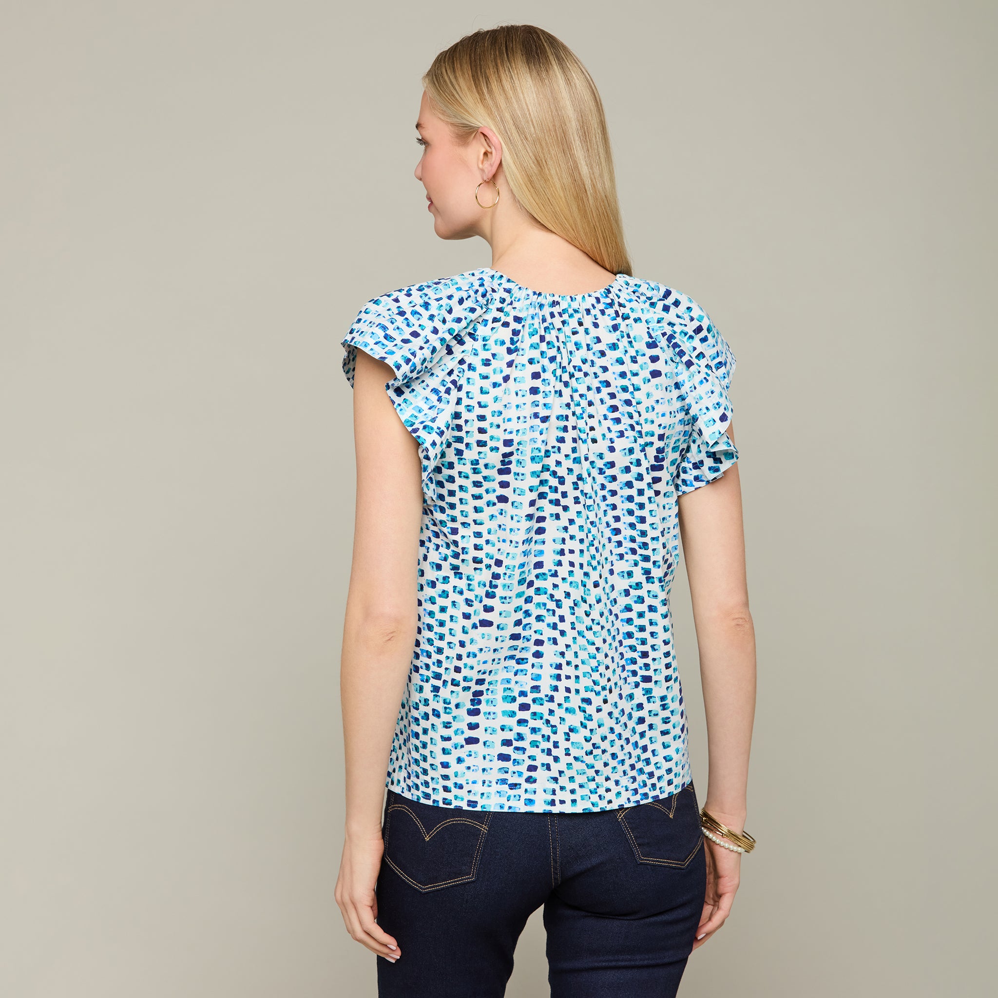 Austin Top :: Multi Blue