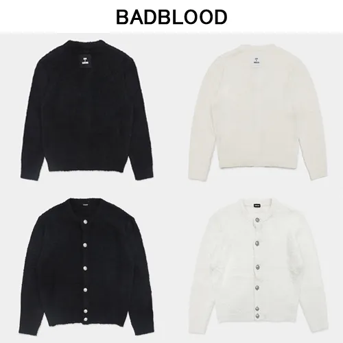 BADBLOOD  |Casual Style Unisex Street Style Long Sleeves Elegant Style