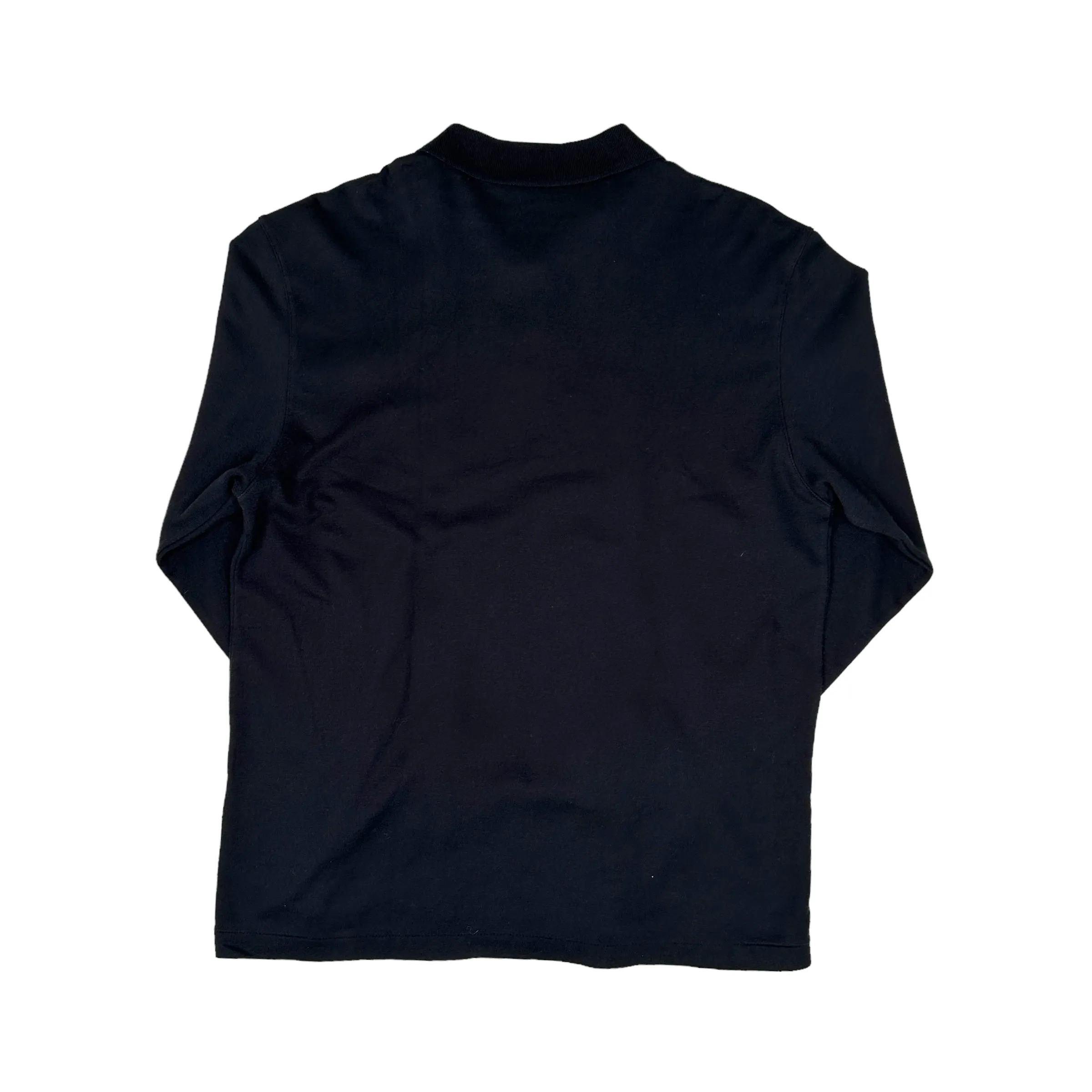 BALENCIAGA GOLF LONG SLEEVE POLO SHIRT - BLACK