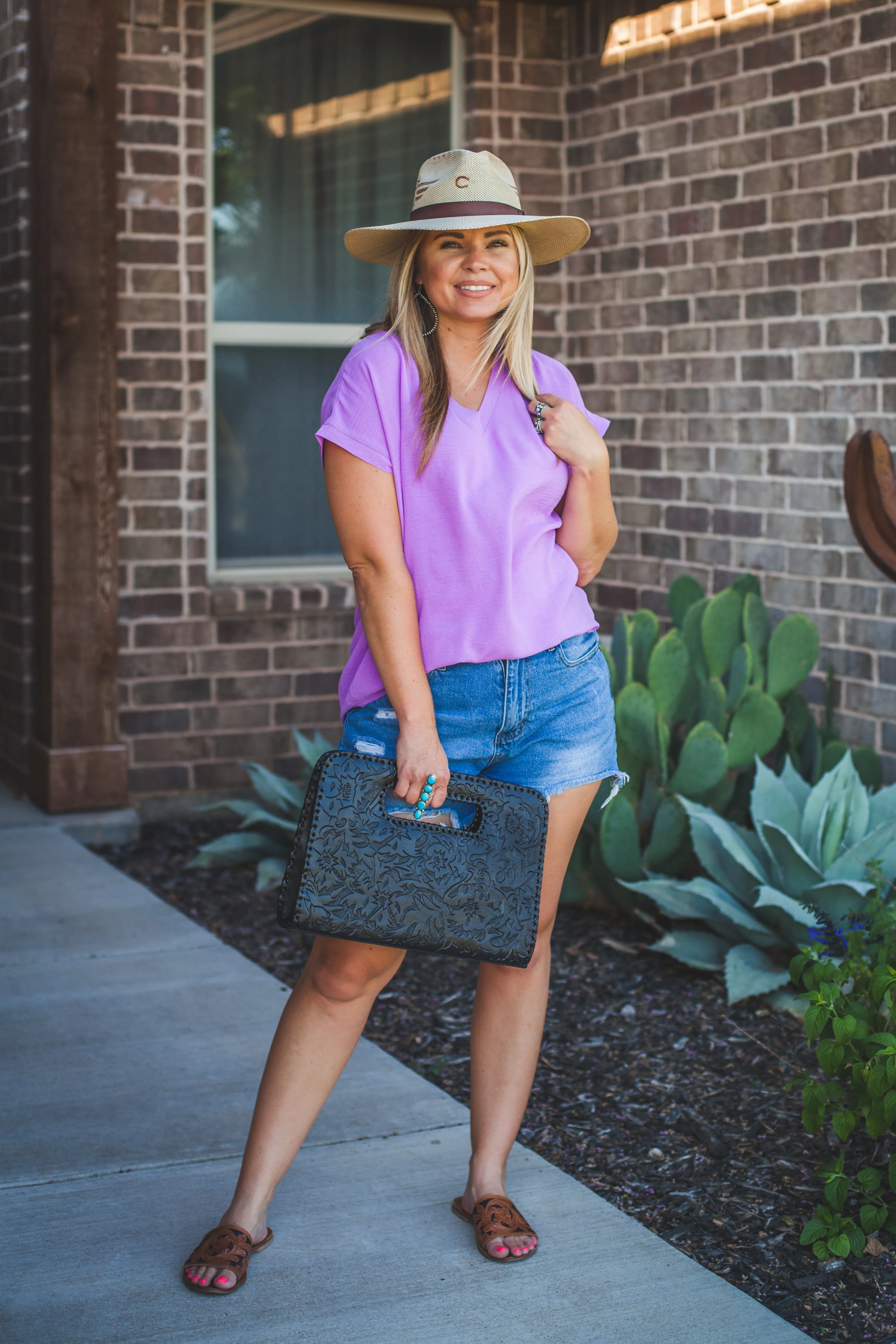 Basic Short Sleeve in Lilac