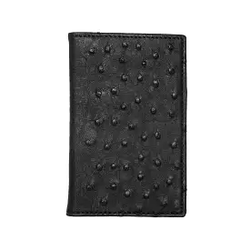 Bifold Wallet – Ostrich :: Black