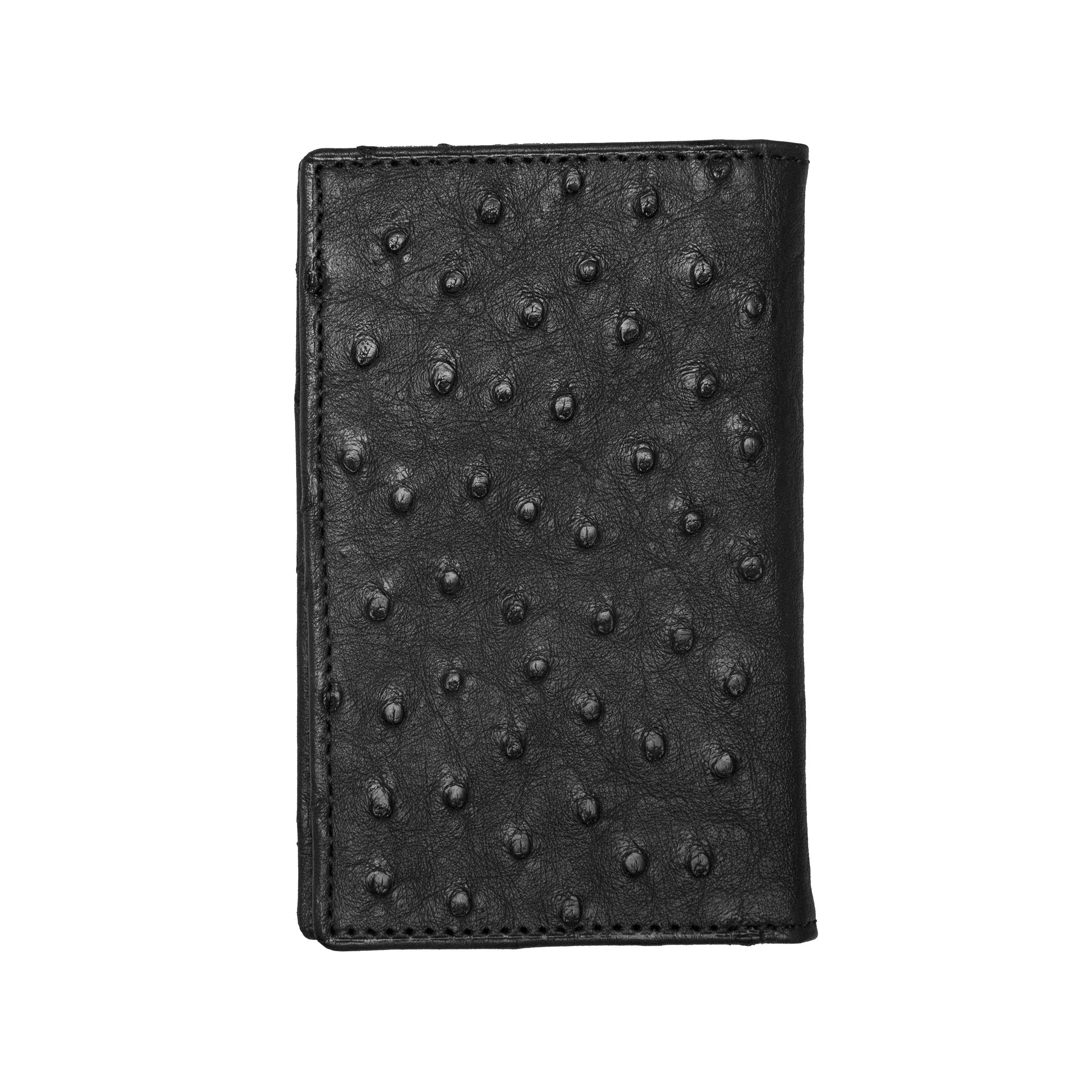 Bifold Wallet – Ostrich :: Black