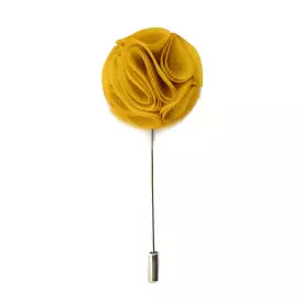 Blossom Lapel Pin - Mustard Yellow