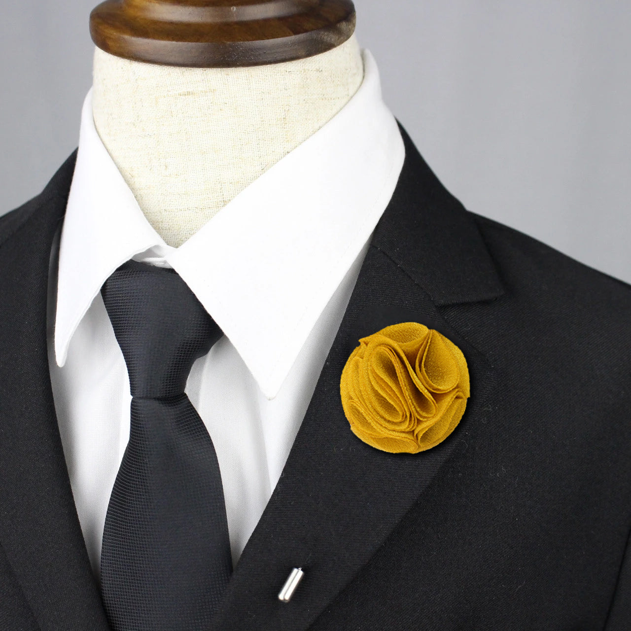 Blossom Lapel Pin - Mustard Yellow