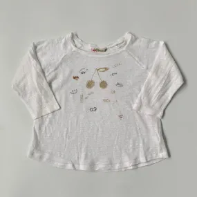 Bonpoint White Linen Motif Top: 4 Years