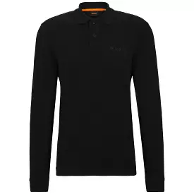 Boss PeTempesto Long Sleeve Polo - Black