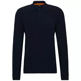 Boss PeTempesto Long Sleeve Polo - Dark Blue