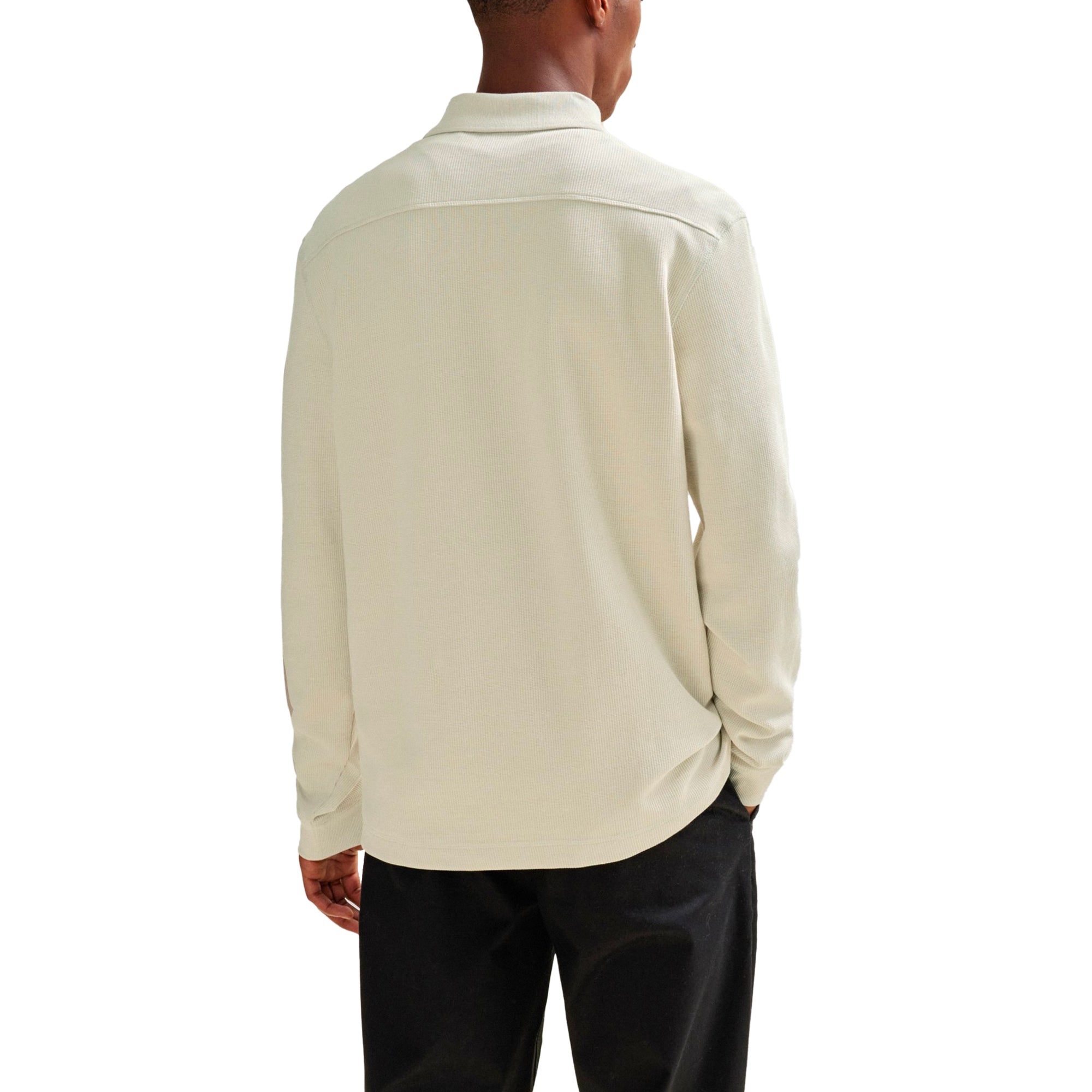 Boss PeTempesto Long Sleeve Polo - Light Beige