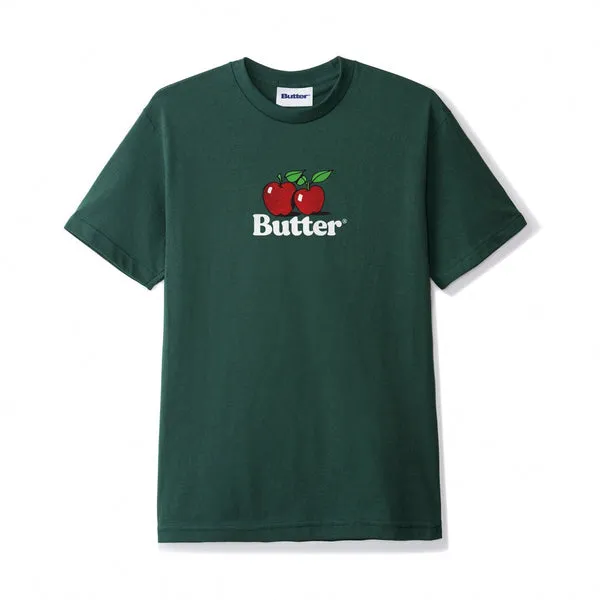 Butter Goods Apples Logo T-Shirt - Dark Forest