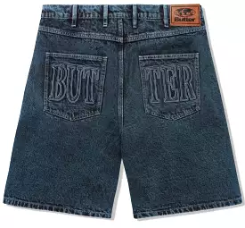 Butter Goods Applique Denim Jorts / Acid Indigo