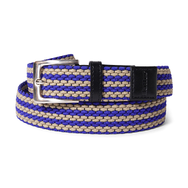 Butter Goods Braided Belt Navy/Cream