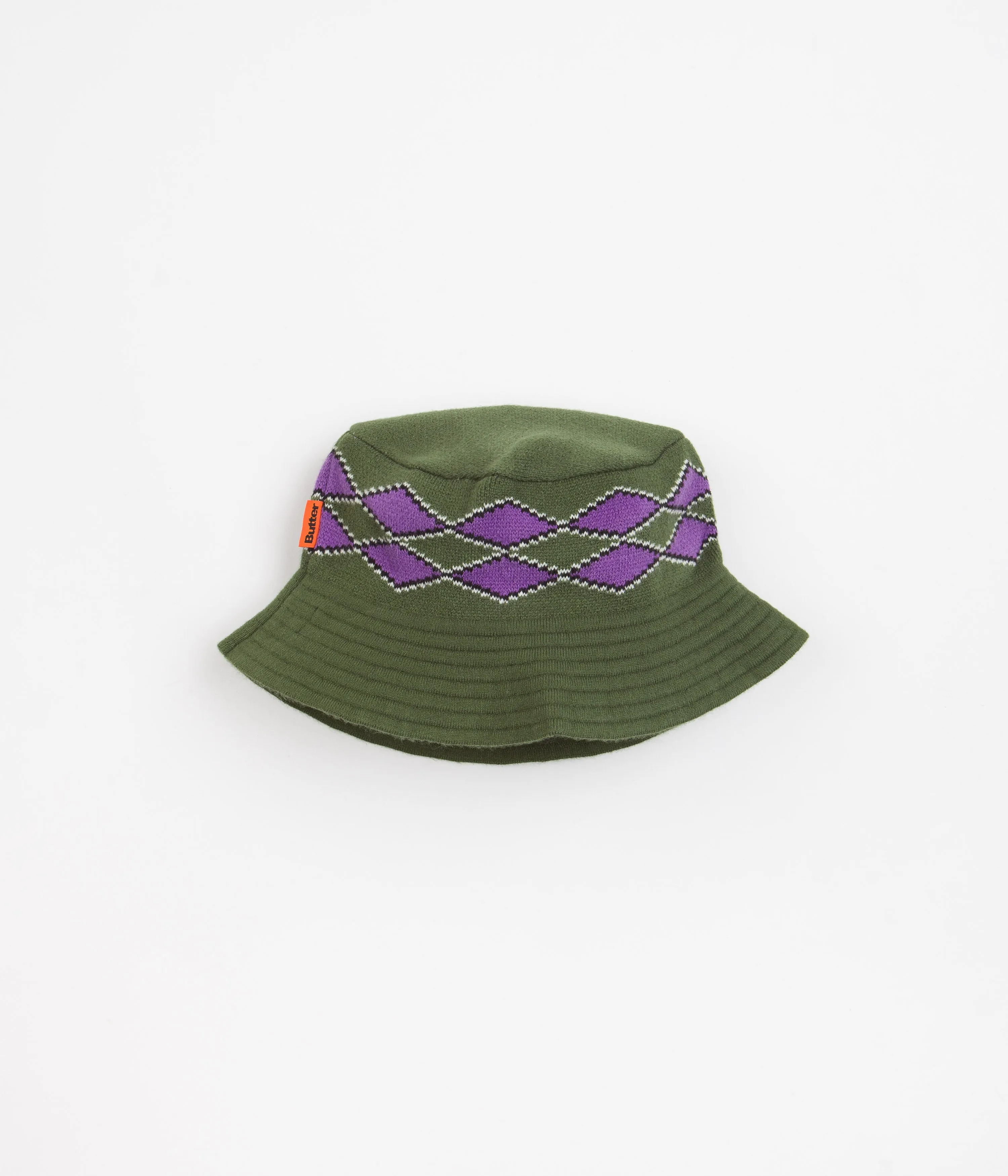 Butter Goods Diamond Knit Bucket Hat - Sage