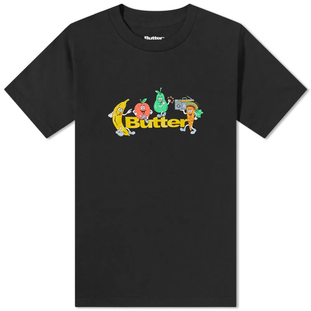 Butter Goods Fruits Logo T-ShirtBlack