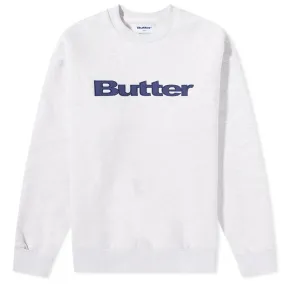 Butter Goods Logo Crewneck Crew SweatAsh Grey