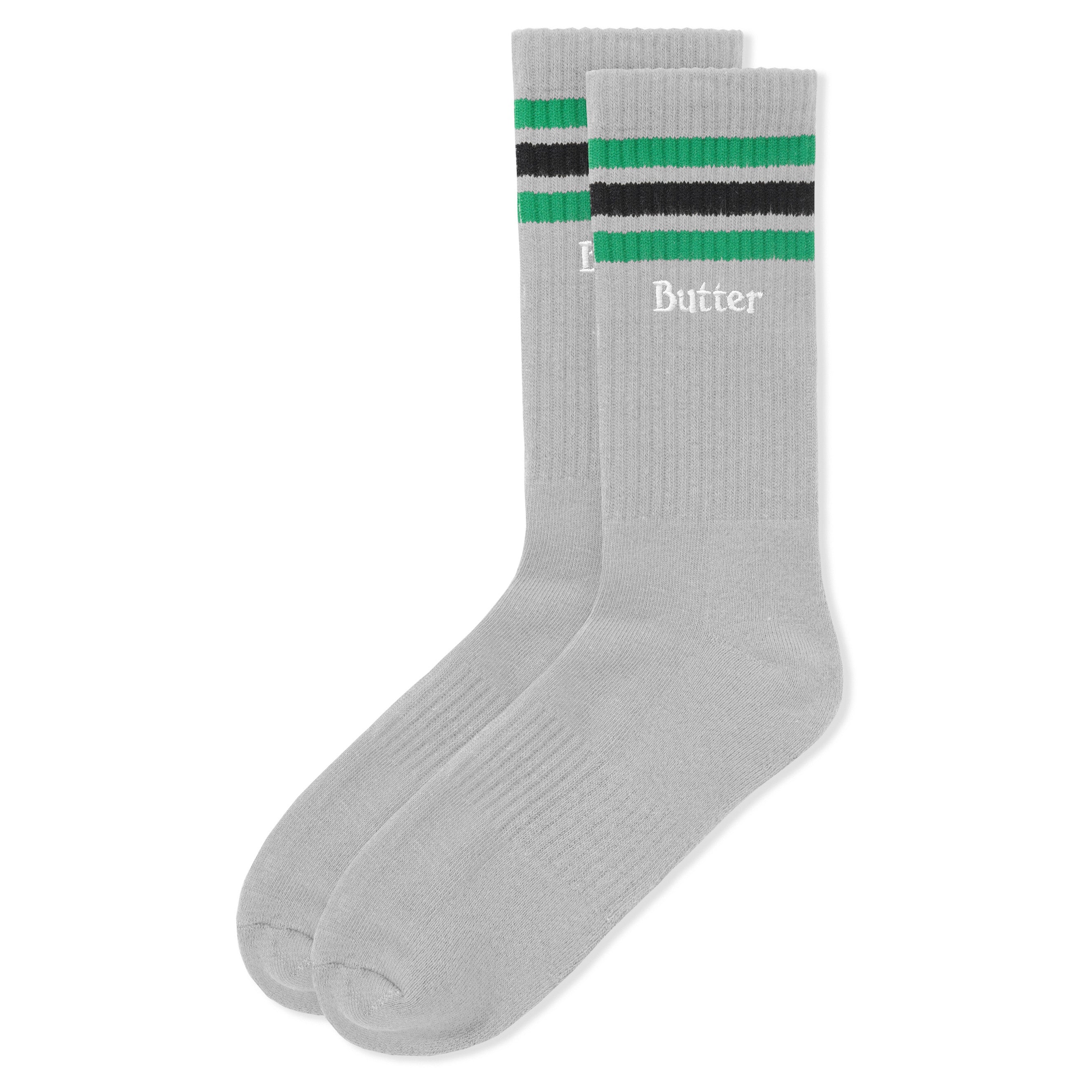 Butter Goods Stripe Socks Grey