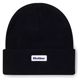 Butter Goods Tall Cuff Beanie Black Q124