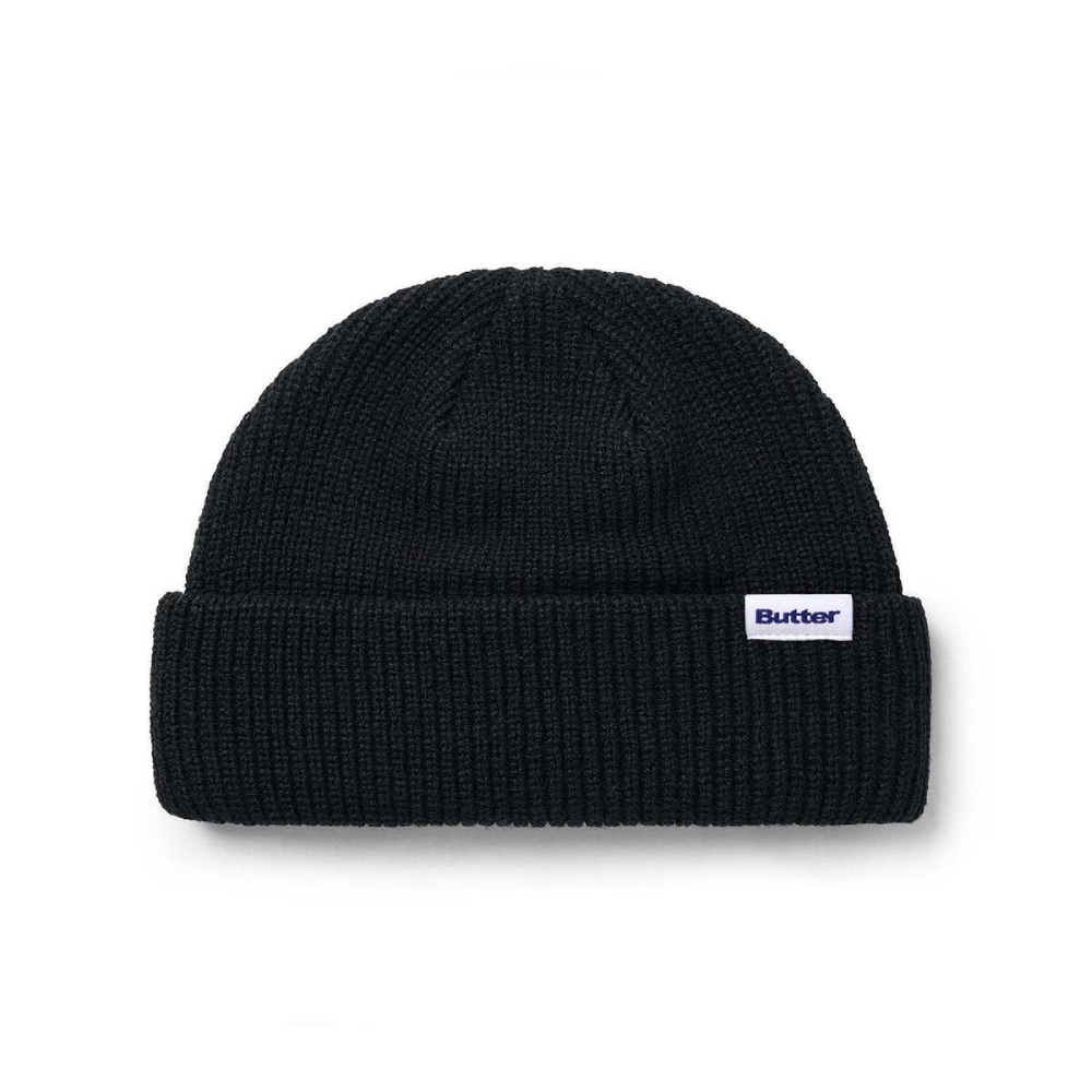 Butter Goods Tall Wharfie Beanie Black