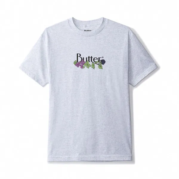 Butter Goods Vine Classic Logo T-Shirt - Ash Grey