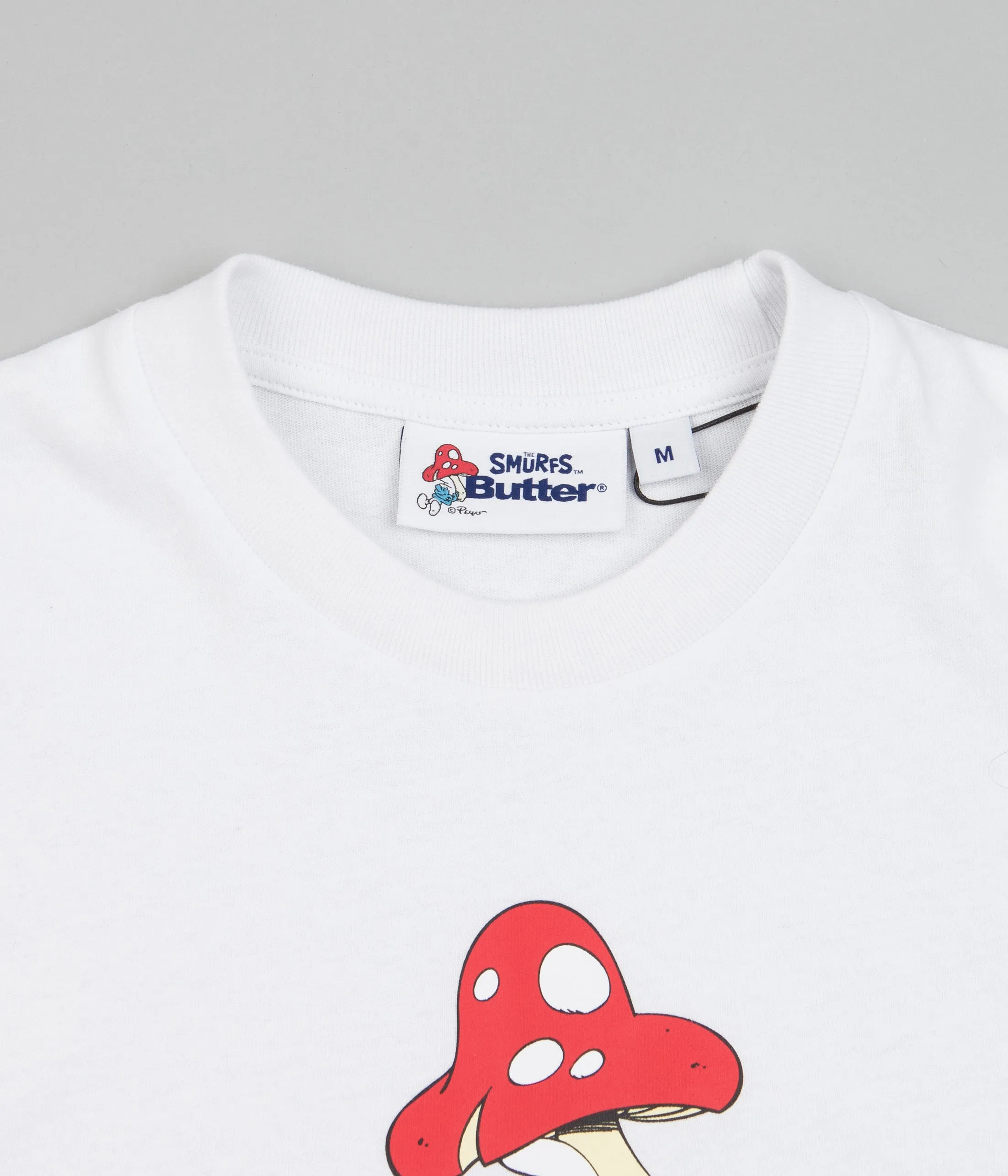 Butter Goods x The Smurfs Lazy Logo T-Shirt - White