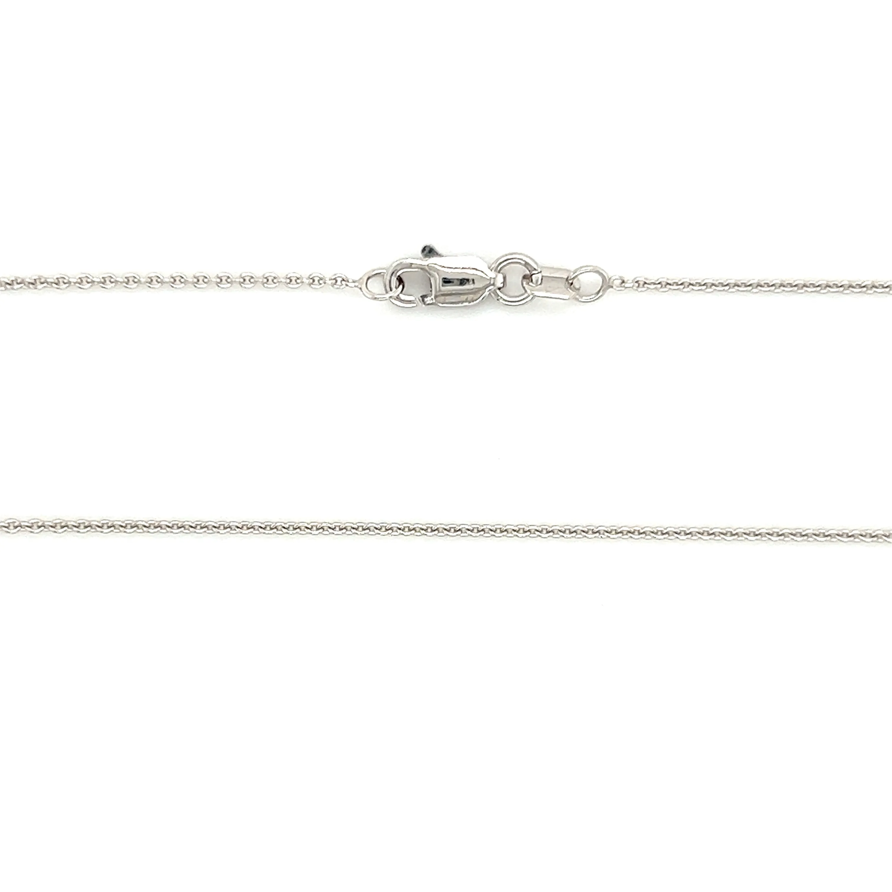 Cable Chain 1.05mm in 10K White Gold