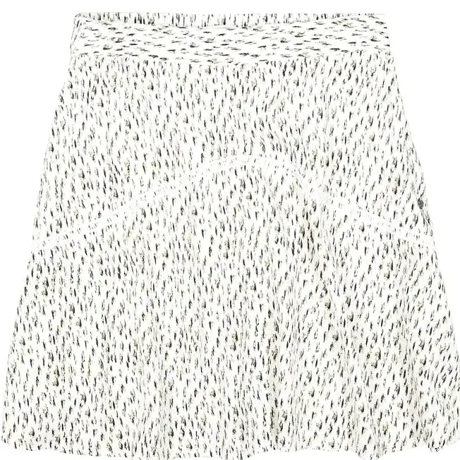 Carrie Leopard Skirt (White)