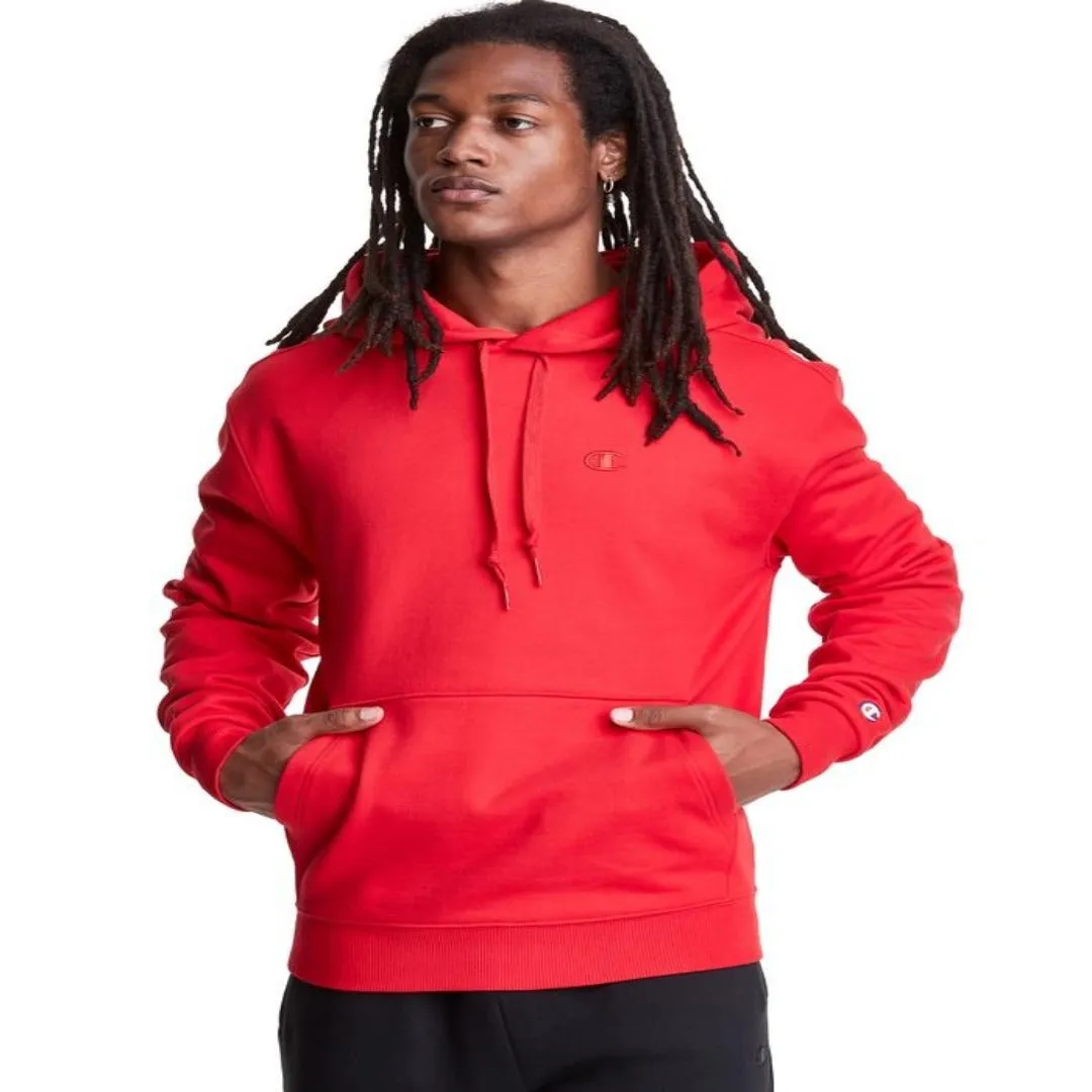 CHAMPION “SUPER FLEECE” SMALL LOGO CONE HOODY- RED