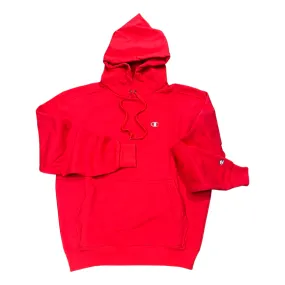 CHAMPION “SUPER FLEECE” SMALL LOGO CONE HOODY- RED