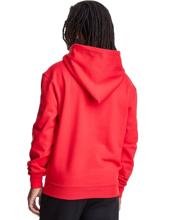 CHAMPION “SUPER FLEECE” SMALL LOGO CONE HOODY- RED