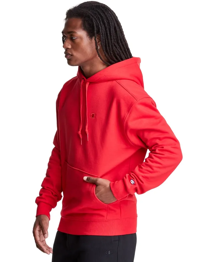 CHAMPION “SUPER FLEECE” SMALL LOGO CONE HOODY- RED