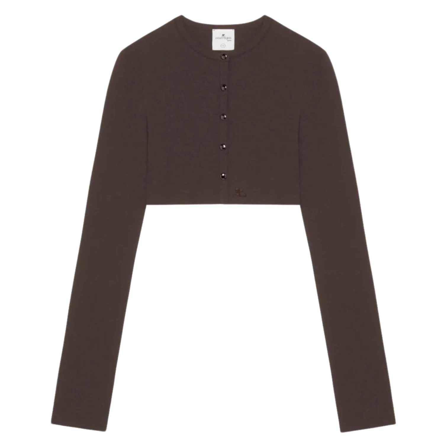 Courreges  |Casual Style Long Sleeves Plain Office Style Elegant Style