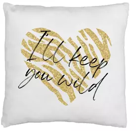 Custom Printed Pillow Cover in White or Natural