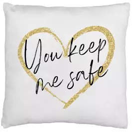 Custom Printed Pillow Cover in White or Natural