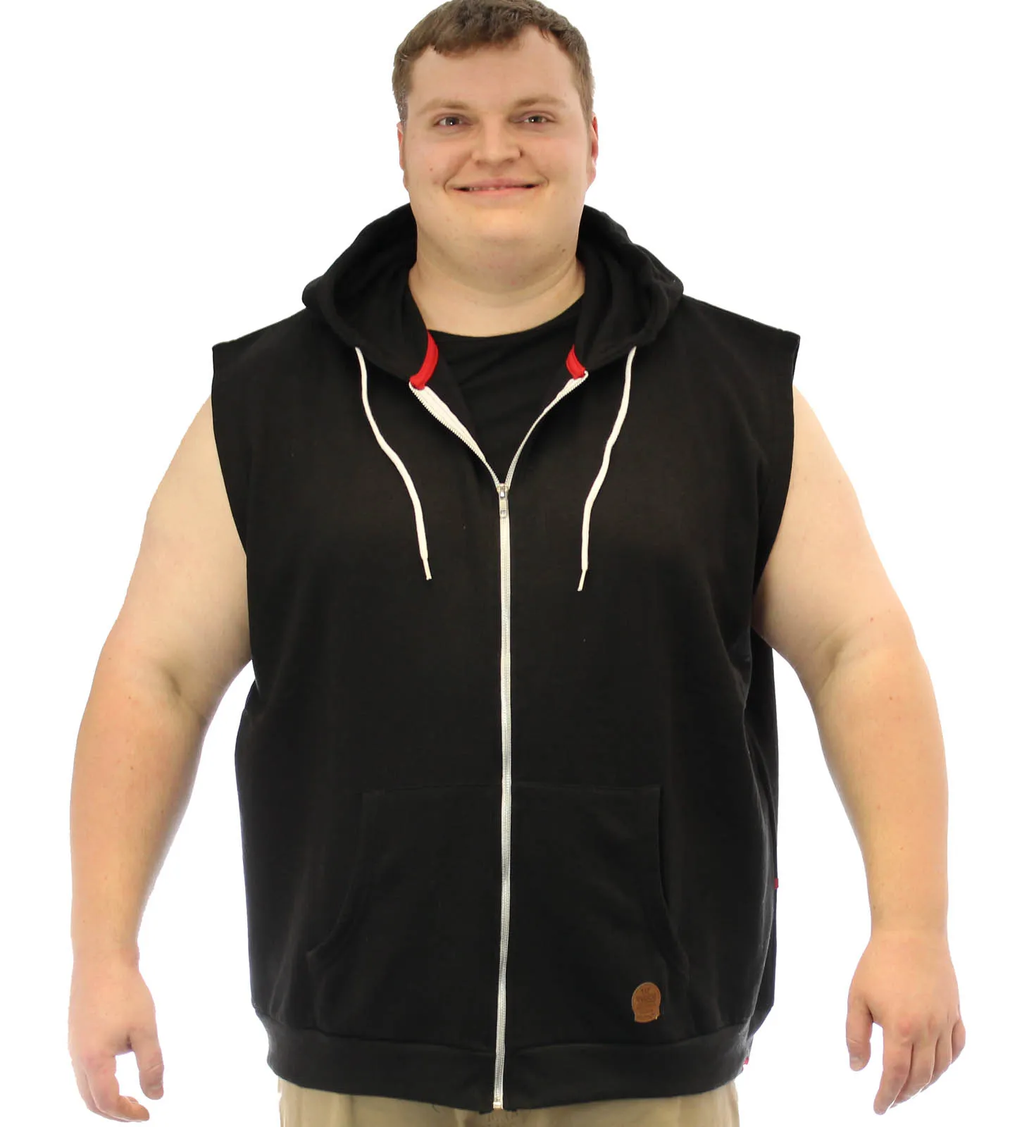 D555 Blake Sleeveless Hoody - Black