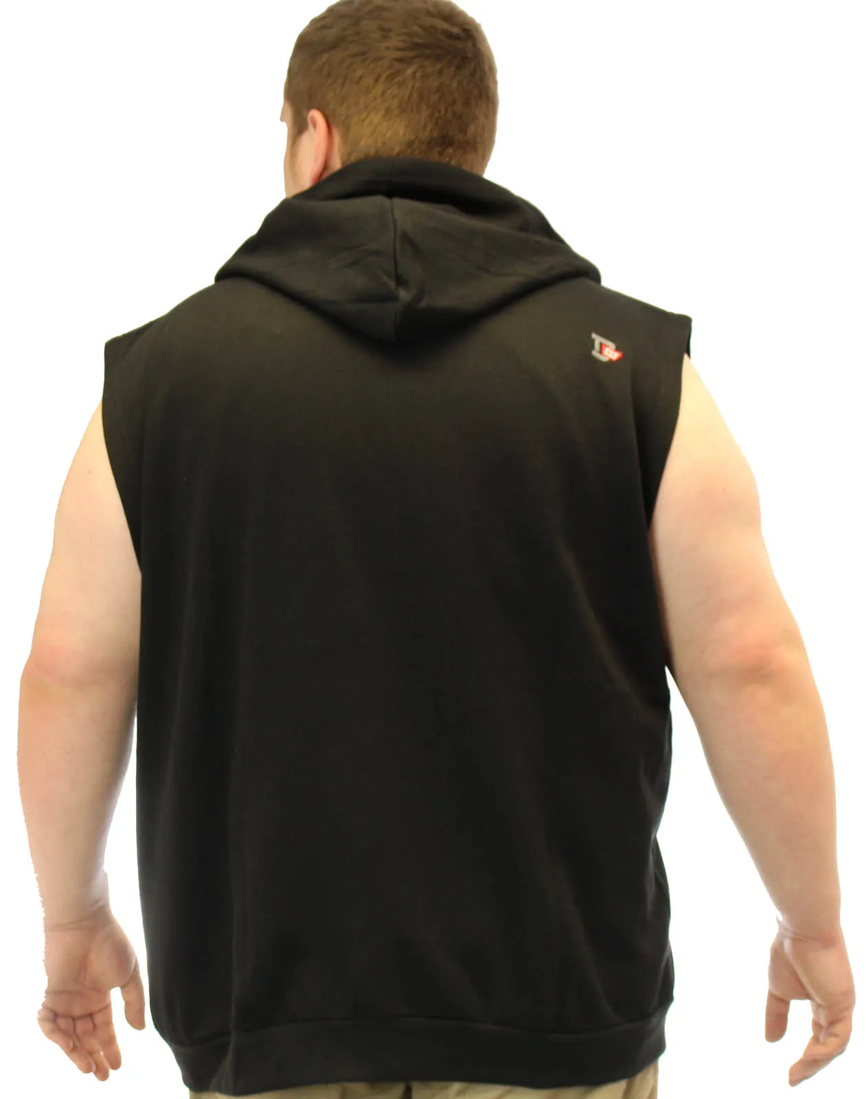 D555 Blake Sleeveless Hoody - Black