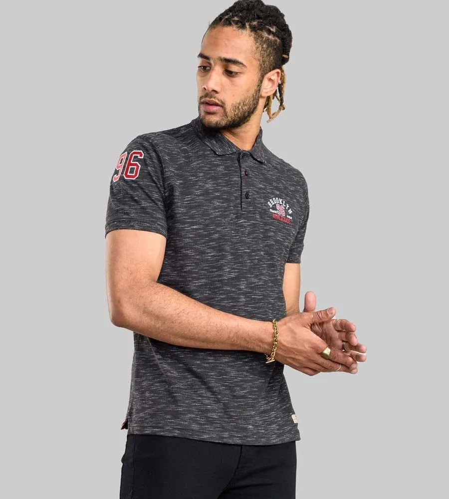 D555 Mens Polo Shirt With Chest and Sleeve Embroidery (CLAWTON)