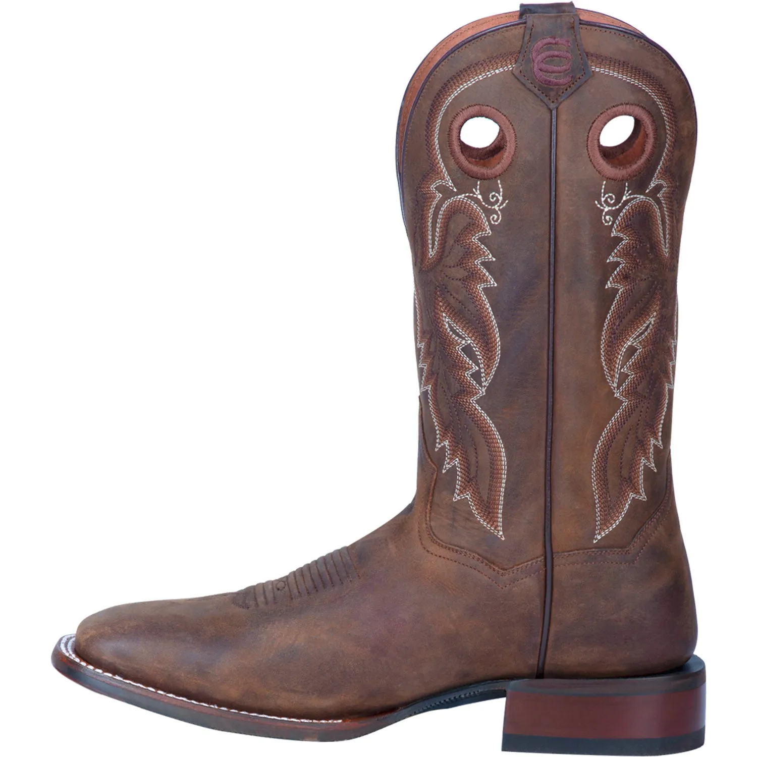 Dan Post Mens Tan Abram 12in Cowboy Boots Leather