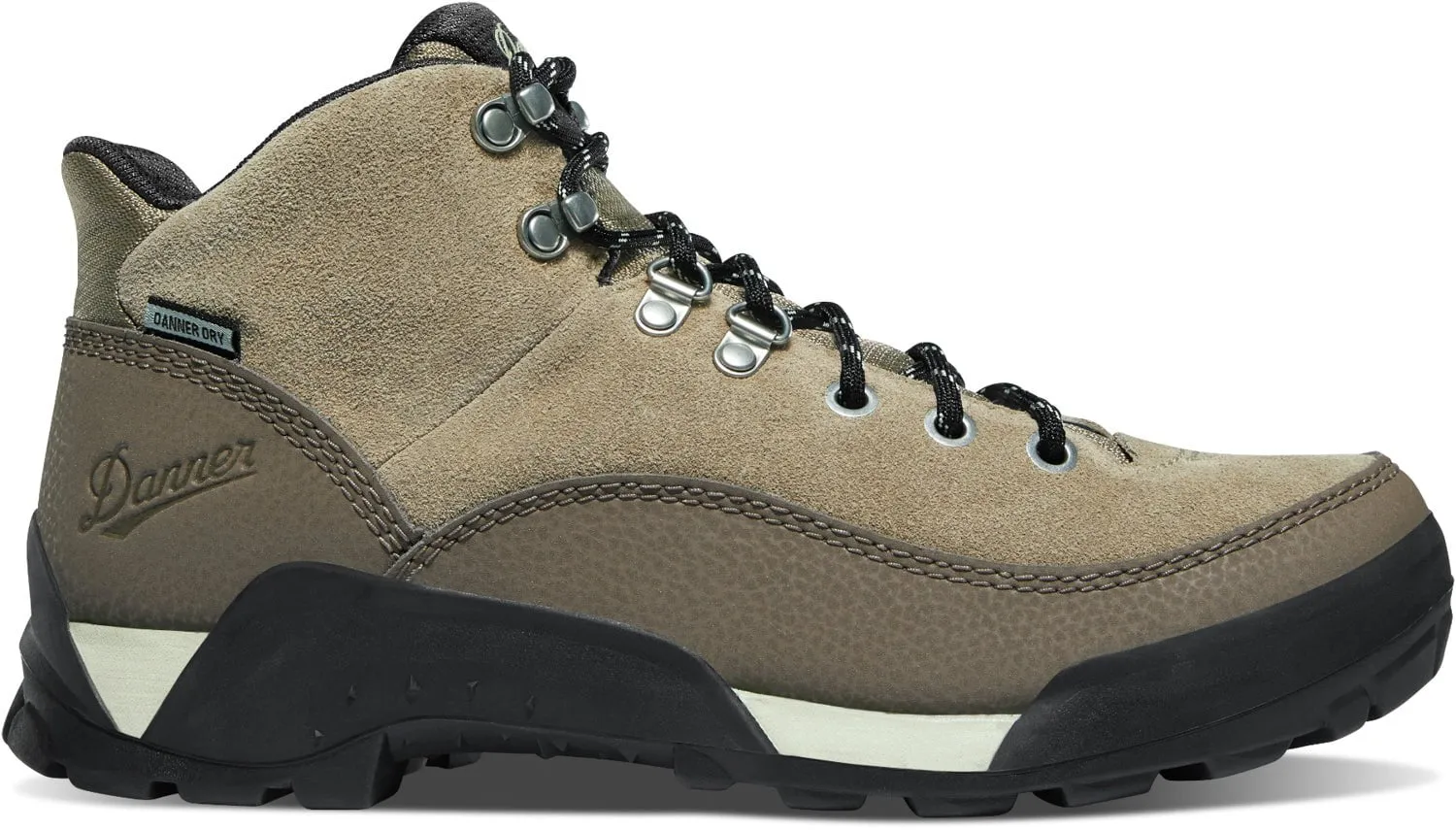 Danner Womens Panorama Mid 6in Gray Suede Hiking Boots