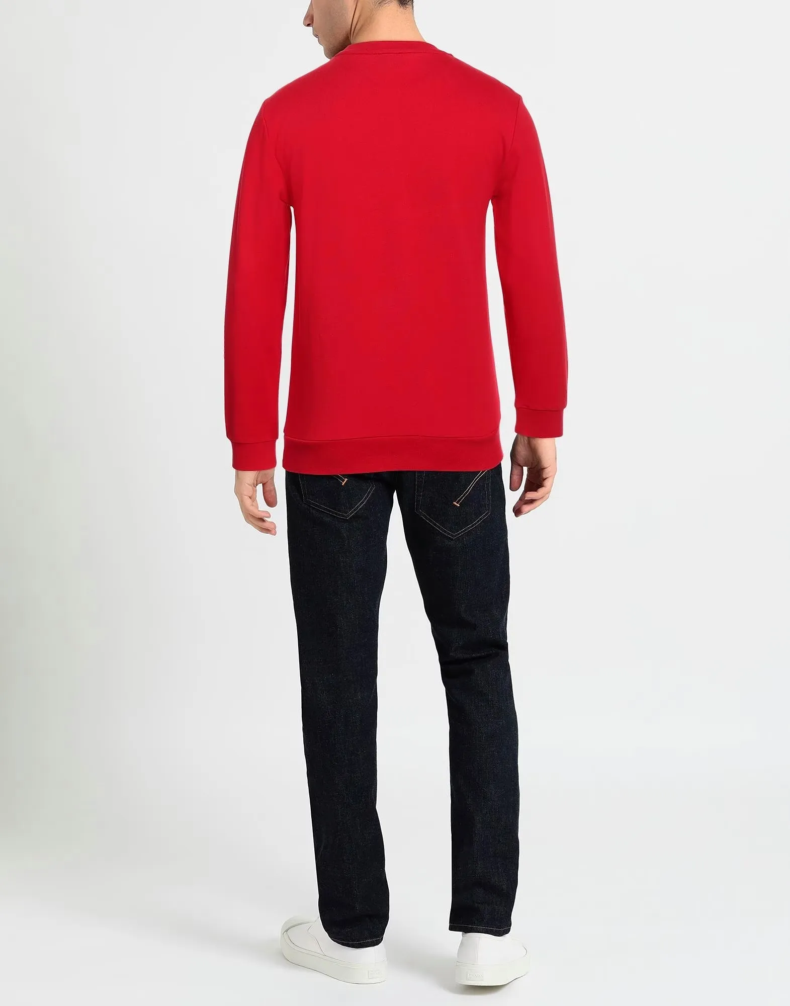 EMPORIO ARMANI  |Crew Neck Unisex Street Style Long Sleeves Plain Cotton Logo