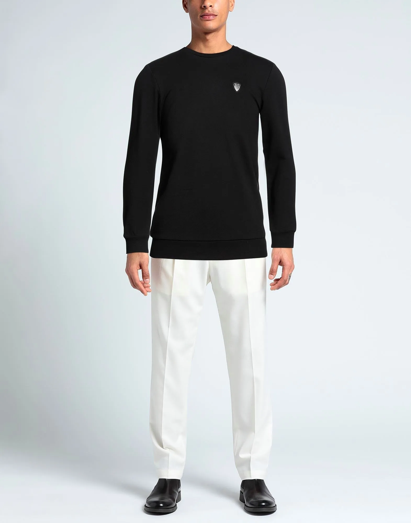 EMPORIO ARMANI  |Crew Neck Unisex Street Style Long Sleeves Plain Cotton Logo