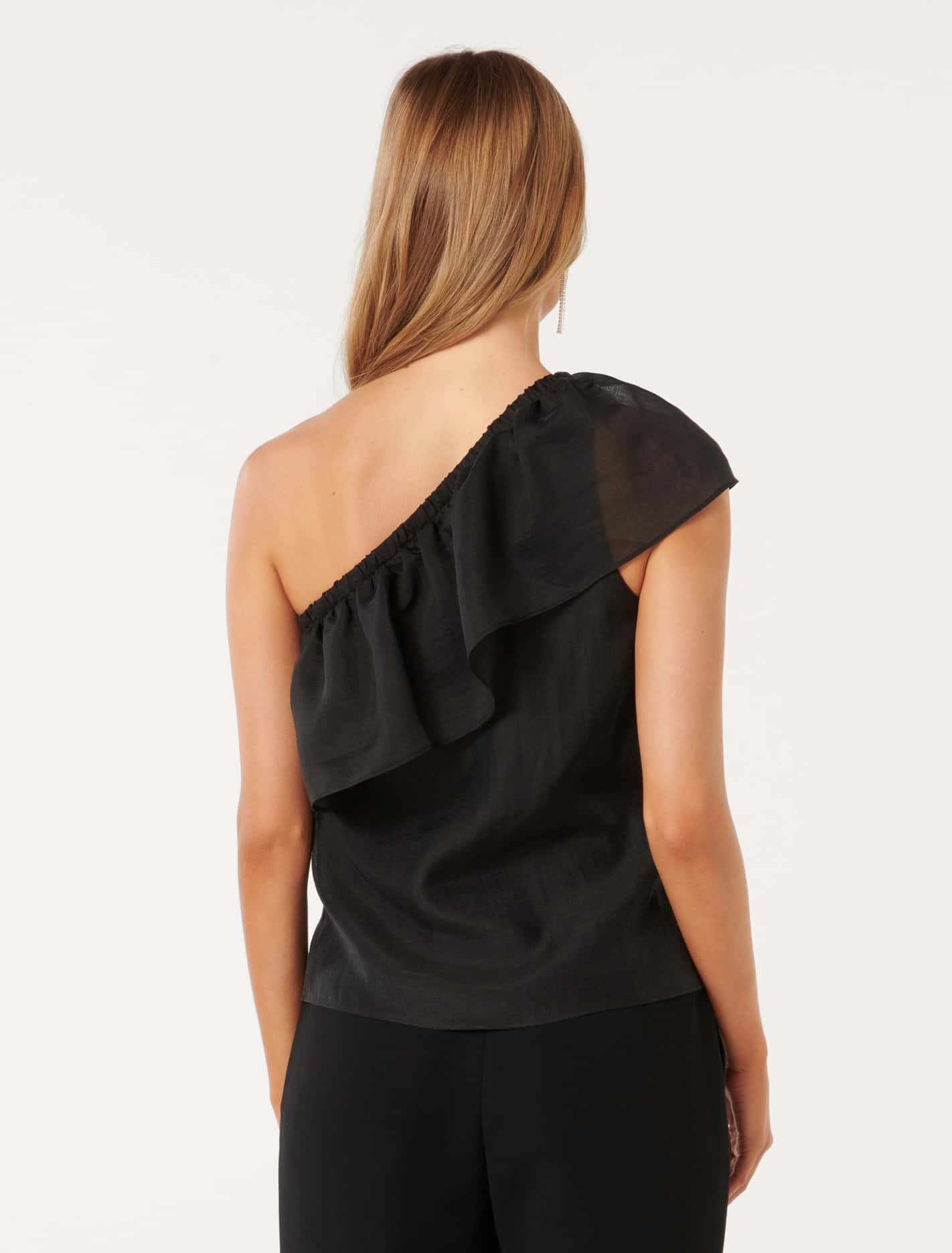 Fern Asymmetric Frill Top