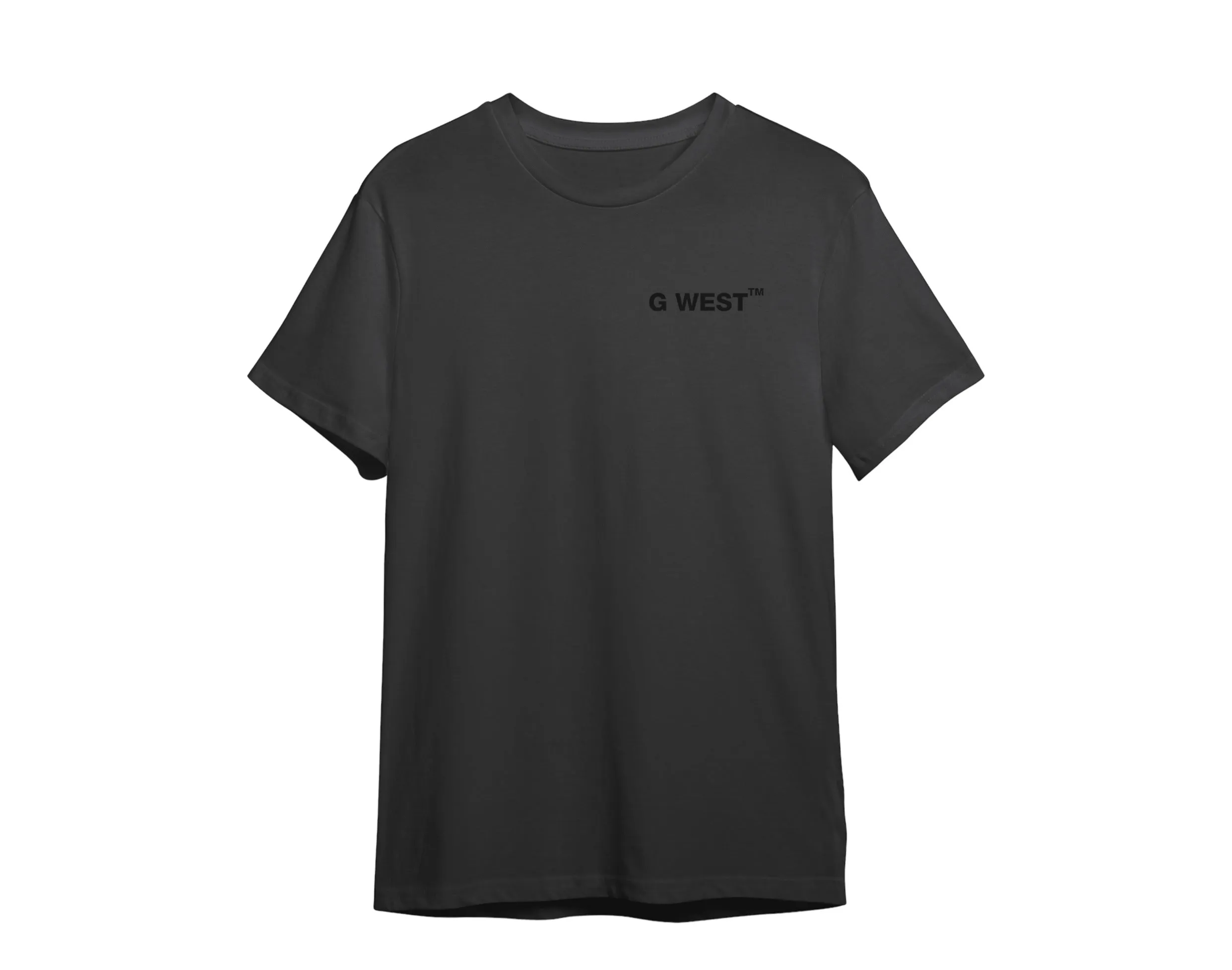 G West Printed Mask Graphic Crew Neck Men's T-Shirt