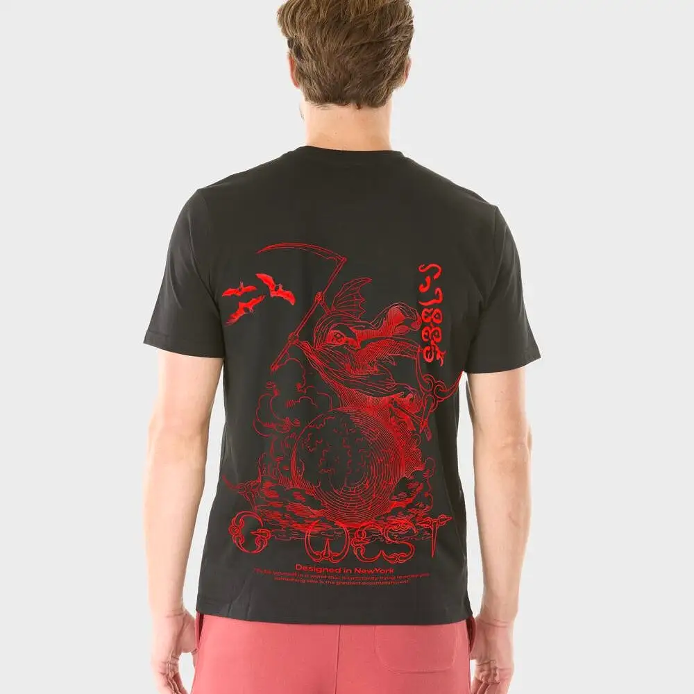 G West Reaper World Black/Red Tee