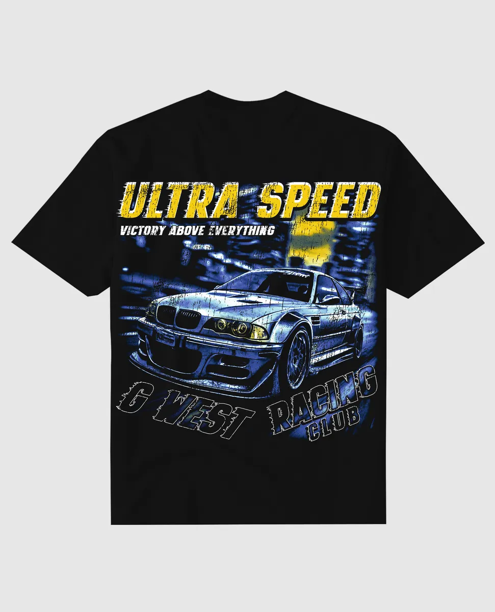 G West Ultra Speed Black Tee (Black/Yellow)