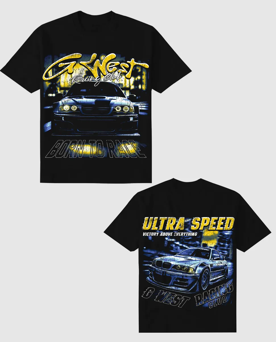 G West Ultra Speed Black Tee (Black/Yellow)